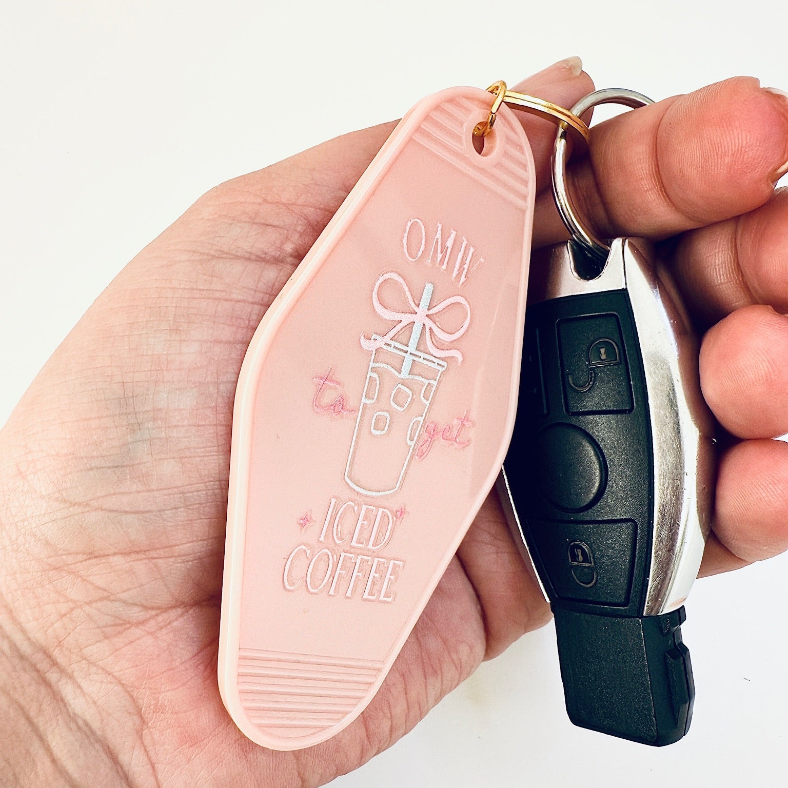 Sleutelhanger "OMW to get Ice Coffee"