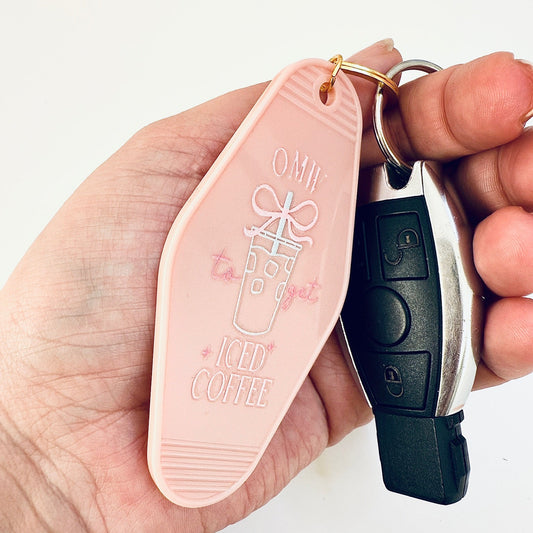 Sleutelhanger "OMW to get Ice Coffee"