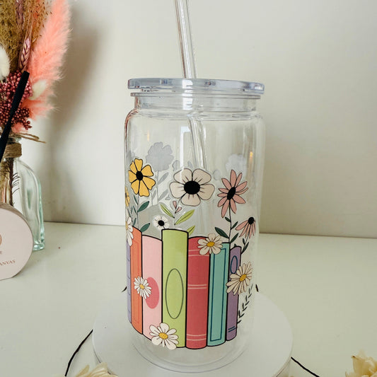 Drinkglas “Colerful Books”