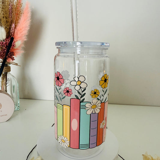 Drinkglas “Colerful Books”