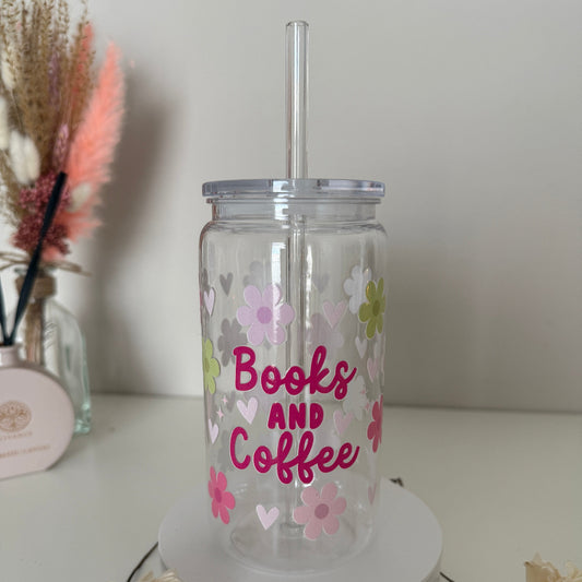 Drinkglas “Books & Coffee”