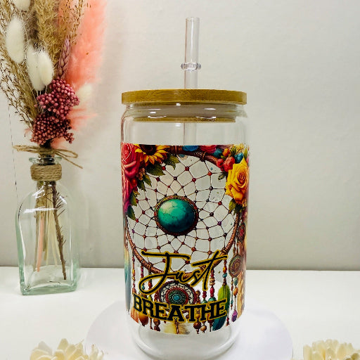 Drinkglas “Just Breathe” - Belleza You