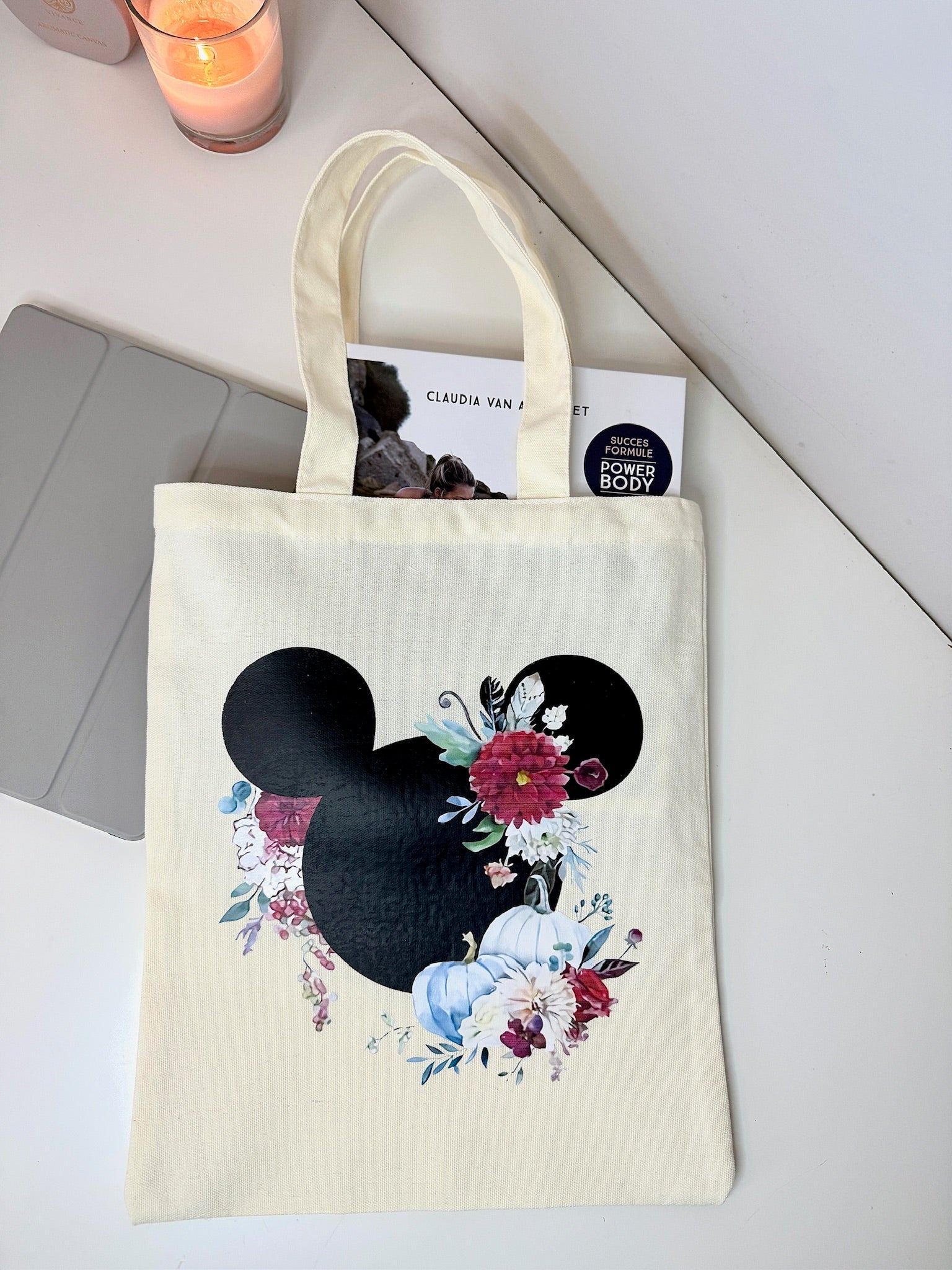 Tote Bag "Mouse Flowers"