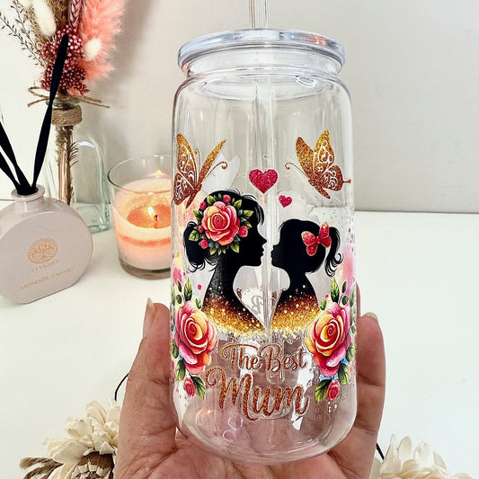Drinkglas “The best Mum of a girl”