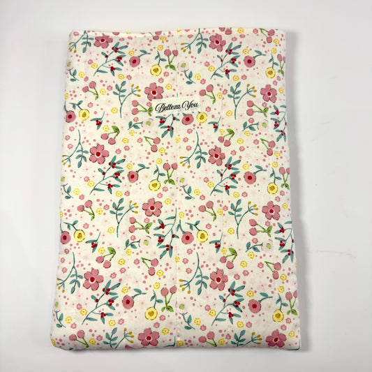Booksleeve zonder rits – vrolijke bloemenprint – licht & zacht