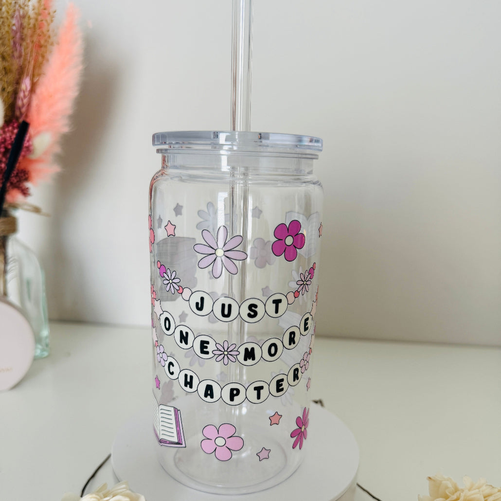 Drinkglas “Just One more Chapter”
