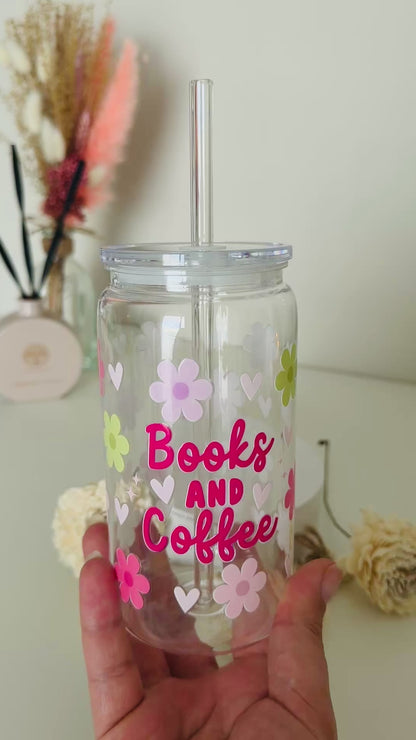 Drinkglas “Books & Coffee”
